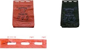 DM-Folien Hundekotbeutel, 200 x 320 mm, geblockt, schwarz