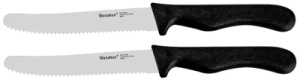 metaltex Brotzeitmesser Basic, schwarz, 2er Set