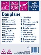 WESTEX Bauplane, LDPE, 40 my, transluzent, 4 x 5 m