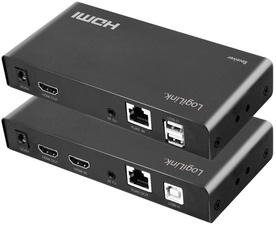 LogiLink HDMI Extender Set über LAN/KVM/2xUSB-A/1080p/HDCP/