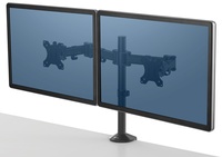 Fellowes Doppel Monitorarm Reflex, schwarz