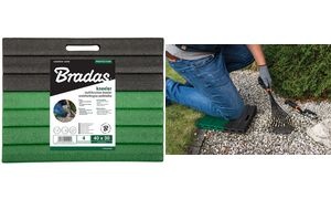 Bradas Kniebrett, (B)400 x (T)300 x (H)40 mm, schwarz/grün