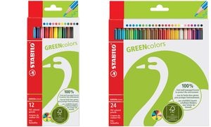STABILO Buntstifte GREENcolors, 12er Karton-Etui