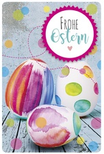 SUSY CARD Oster-Grußkarte "Hase mit Ei"