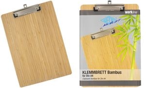 WEDO Klemmbrett, aus Bambus, DIN A4 hoch