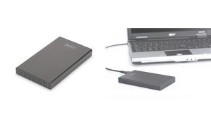 DIGITUS 2,5" SATA III Festplatten-Gehäuse, USB 3.0, schwarz