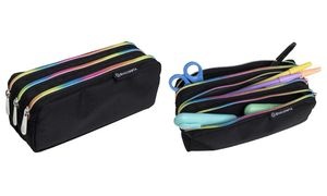 EXACOMPTA Schlamper-Etui Rainbow, Polyester, 3 Fächer