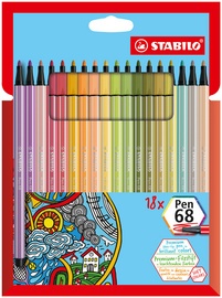 STABILO Fasermaler Pen 68, 10er Kartonetui