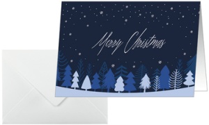 sigel Weihnachtskarte "Snowflake Serenity", A6 quer (A5)