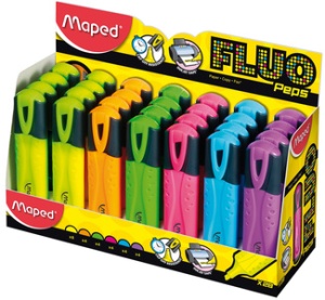 Maped Textmarker FLUO'PEPS Classic, 28er Display