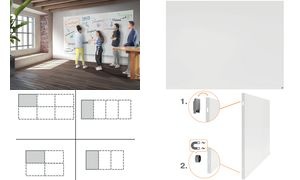 nobo Weißwandtafel Infinity Steel, (B)900 x (H)600 mm