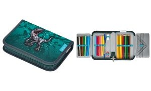 herlitz Schüleretui "Green Rex", 31-teilig