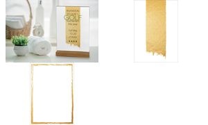 sigel Design-Papier "Golden brush stroke", DIN A4, 200 g/qm