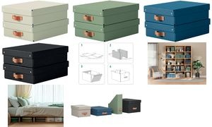 LEITZ Aufbewahrungsbox-Set Puro, Karton, 8 Liter, salbeigrün