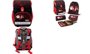 EBERHARD FABER Schulranzen-Set EFAlino Drachen, 4-teilig