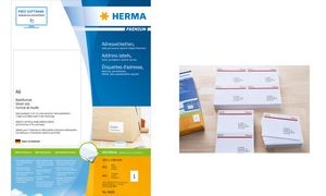 HERMA PREMIUM Universal-Etiketten, 105 x 148 mm, weiß