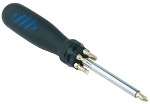 BRÜDER MANNESMANN Schraubendreher mit 7-teiligen Bit-Satz