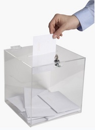 EXACOMPTA Aktionsbox, aus Acryl, abschließbar, glasklar