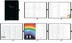 Häfft Jugendkalender Timer Deluxe "Black Edition", 2026/2027