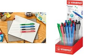 STABILO Druckkugelschreiber pointball colorful, 38er Display