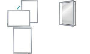 FRANKEN Plakatrahmen ECO, DIN A4, silber