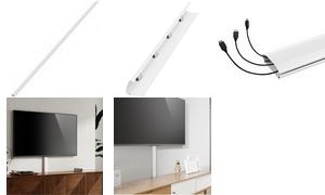 LogiLink Kabelkanal mit Klapp- & Klickverschluss, weiß