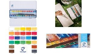 ROYAL TALENS Van Gogh Aquarell-Farbkasten, 24 Farben