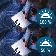 ANSMANN Leselampe Twinflex, Farbe: schwarz