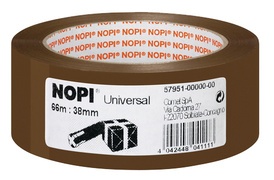 NOPI Verpackungsklebeband Universal, 50 mm x 66 m, braun