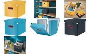 LEITZ Ablagebox Click & Store Cosy Cube, grau