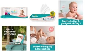 Pampers Feuchttücher sensitive, Travelpack