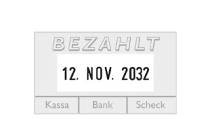 COLOP Datumstempel Expert 3160, 2-zeilig, mit Gutschein