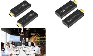 LogiLink Wireless HDMI Extender Set, 4K/60Hz, 50 m, schwarz