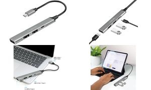 LogiLink USB 3.2 Gen1 Hub, 4-Port, Aluminiumgehäuse, grau