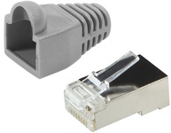 LogiLink RJ45 Stecker, Kat.5e, mit Knickschutztülle, blau