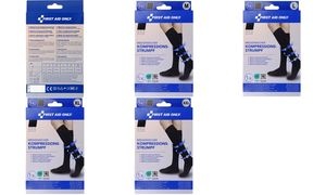 FIRST AID ONLY Kompressions-Strumpf, kniehoch, XL, schwarz