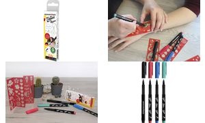 EBERHARD FABER Tattoostifte-Set Kids, 4er Kartonetui