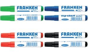 FRANKEN Flipchart Marker, Strichstärke: 2-6 mm, blau