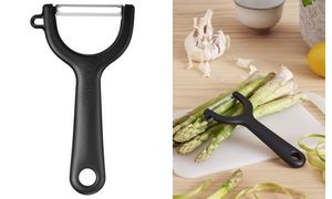 GastroMax Sparschäler, schwarz/Edelstahl