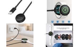 LogiLink Smartwatch-Induktions-Ladekabel für Galaxy, schwarz