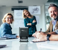 COLOP Datumstempel Printer S260/L3 "GEBUCHT", schwarz