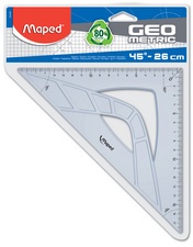 Maped Zeichendreieck Geometric 45 Grad, Hypotenuse: 260 mm
