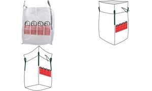 dm-folien Big Bag für Asbestentsorgung, 900 x 900 mm