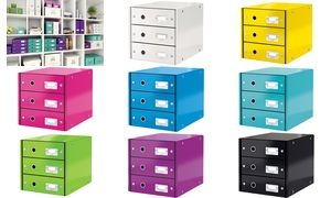 LEITZ Schubladenbox Click & Store WOW, 3 Schübe, violett