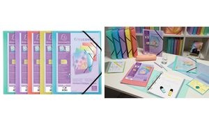 EXACOMPTA Eckspannermappe Kreacover Pastel, DIN A4, PP