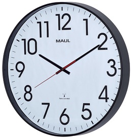 MAUL Wanduhr/Funkuhr MAULclimb, Durchmesser: 470 mm, schwarz