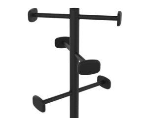 UNiLUX Garderobenständer WELCOME, 6 Haken, schwarz