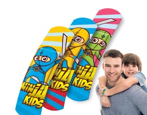 Lifemed Kinder-Pflaster-Strips "Ninjas", 10er