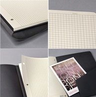 sigel Notizheft Conceptum, DIN A5, kariert, schwarz