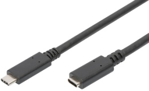 DIGITUS USB 2.0 Verlängerungskabel, schwarz, 2,0 m